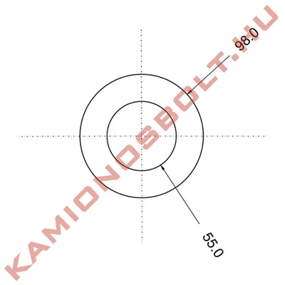 Díszkeret kerek LEDes piros 