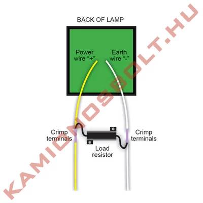 Ellenállás LED lámpákhoz 24V