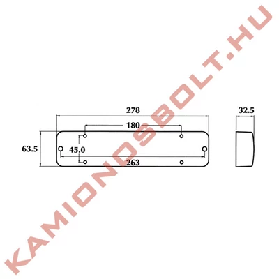Belsőtér megvilágító 6W 12V