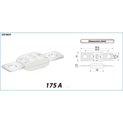 Biztosíték MEGA 175A 06.01175