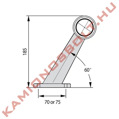 Gumilámpa egyenes nagy