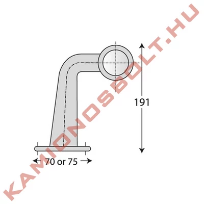 Gumilámpa könyök nagy