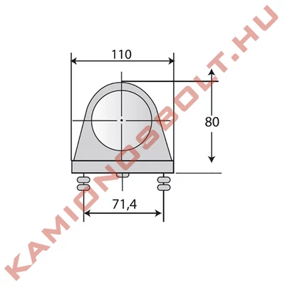 Gumilámpa LED tömb