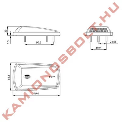 Irányjelző LEDes univerzális
