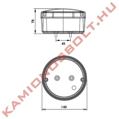 Irányjelző kör sárga
