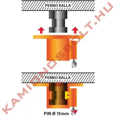 Királycsapszeg zár LAMPA