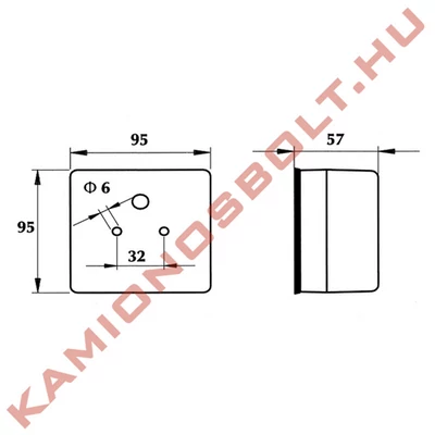 Ködlámpa nagy szögletes
