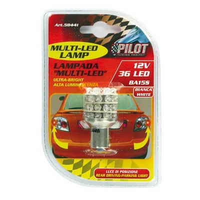 Izzó LEDes 12V 21W 36LED piros