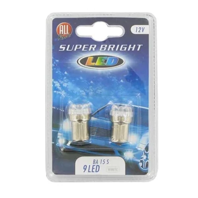 Izzó ledes 12V 5W 9Led Ba15s fehér