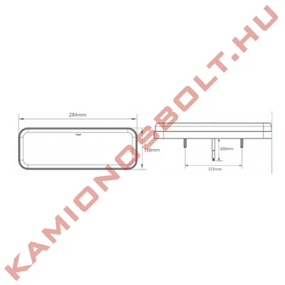 Lámpa hátsó LED 12/24V bal