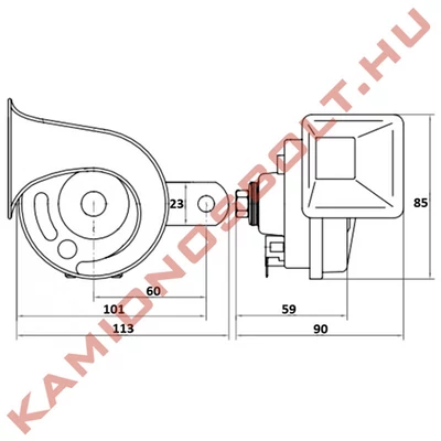 Kürt harsona pár 24V
