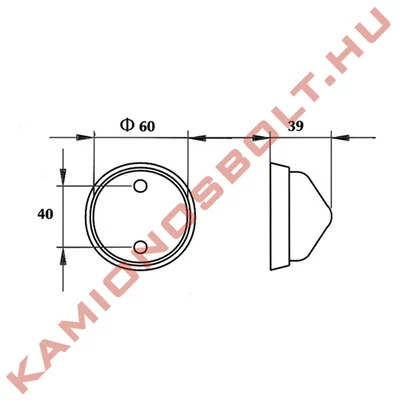 Lámpa helyzet kör sárga