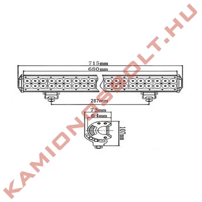 Munkalámpa LED Panel 180W 715MM SPOT