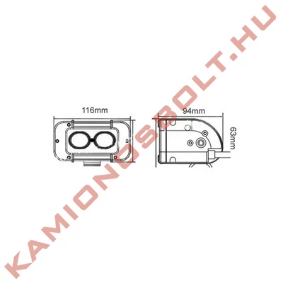 Munkalámpa LED Panel 2 LED 