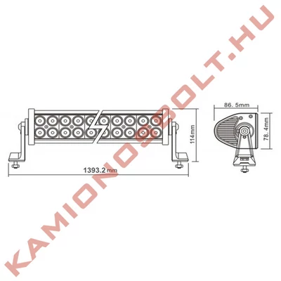 Munkalámpa LED Panel 300W 100LED 1393mm 