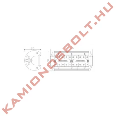 Munkalámpa LED Panel 40xLED