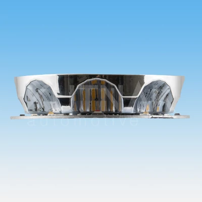 Villogó LED-es UFO III tetőre 3 csavaros sárga 8 LED 24W 9-33V