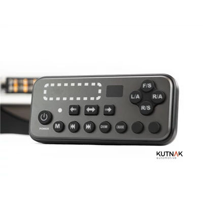 Villogó fényhíd LED LIGHTBAR VEZÉRLŐPANELLEL 1492mm sárga