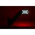 Kép 6/7 - Gumilámpa LED karos-csuklós piros-fehér-sárga bal 0,5m kábellel