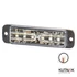 Villogó stroboszkóp slim  PREDATOR 2000 6 LED 18W sárga 120x31x14mm