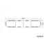 Villogó fényhíd LED LIGHTBAR VEZÉRLŐPANELLEL 1492mm sárga