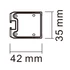 Kép 3/3 - Forgalomterelő fényhíd 45 LED kapcsolóval sárga 772 mm 9-30V 